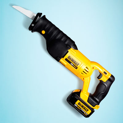 a DeWalt cordless reciprocating saw