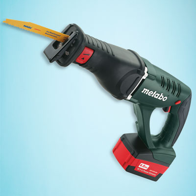 a Metabo cordless reciprocating saw