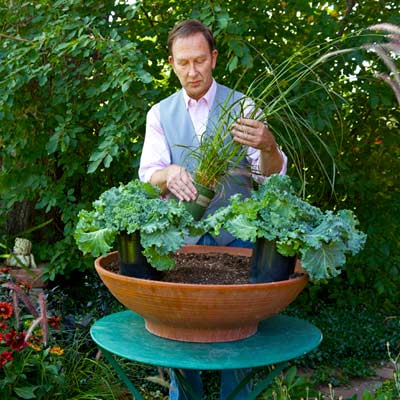 Rob Proctor planting container plants