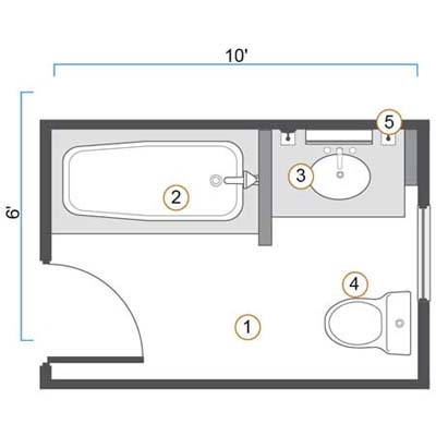 bath floor plan