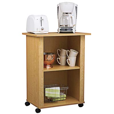product photo of wheeled cart for temporary buffet setup