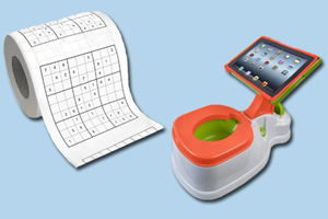 wackiest bath products sudoku toilet paper and ipad holding potty trainer