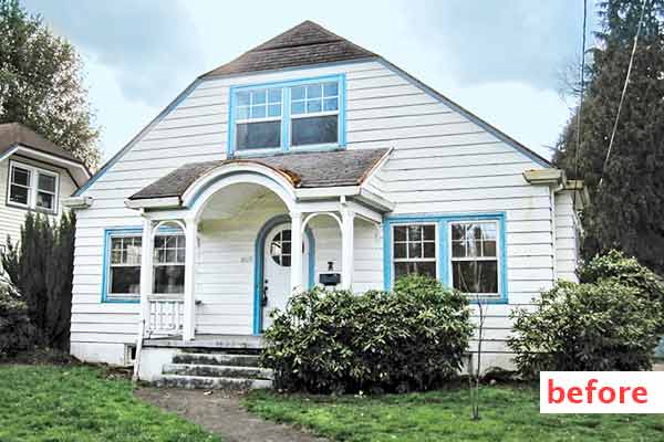 curb appeal boost on budget cottage