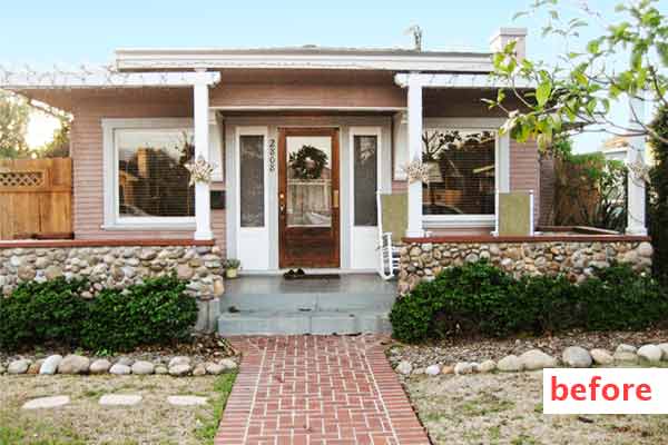 curb appeal boost on budget prairie-style bungalow