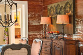 easy vintage charm upgrade distressed wall wood paneling