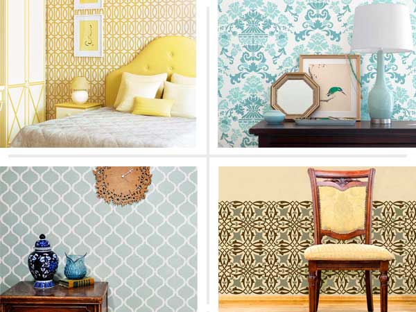 Fabulous Faux Paper | Stencil On a Wallpaper Look | This Old House