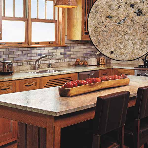 all about stone kitchen countertops granite countertop, honey colored wood and gray blue tile