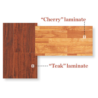 samples of laminate flooring