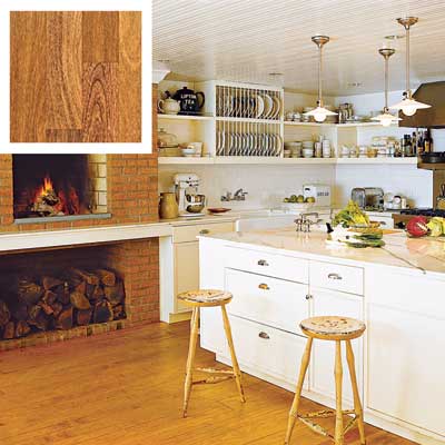 Brazilian chestnut floor in a kitchen