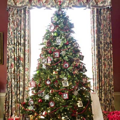 the Christmas tree at the Truman Room in the Blair House in Washington, DC