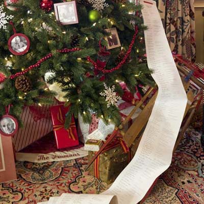 presents and gift list at the Truman Room in the Blair House in Washington, DC
