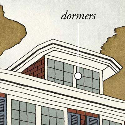 dormers pull up warm air that builds inside the house