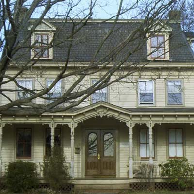 an old Colonial house in Old Wethersfield, Connecticut