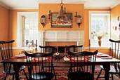a Colonial-style dining room