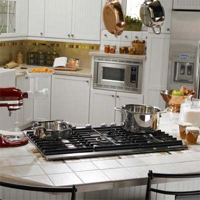 five burners packed into a space-saving, compact gas cooktop