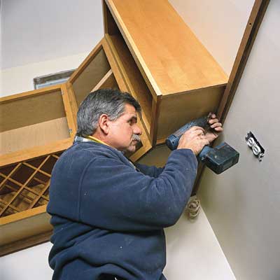 install kitchen cabinets