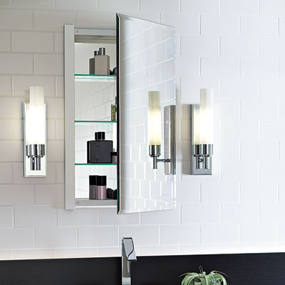 Glass bathroom cabinet