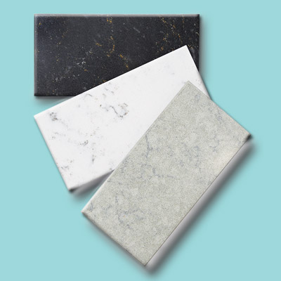 Marble countertop swatches
