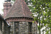 turret on stone house