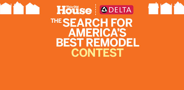 white and yellow bold text announcing the this old house search for america's best remodel contest 2016 on an orange background