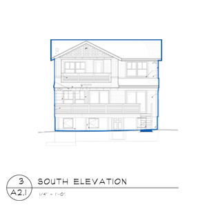 barrington beach house south elevation