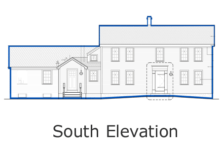 bedford house south elevation