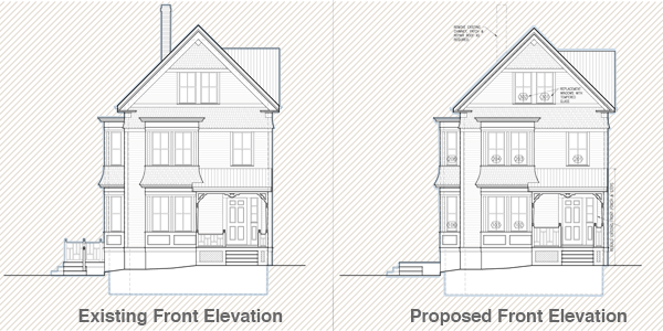 Cambridge House Front Elevation