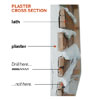 Tom Silva repairs a plaster wall