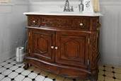 vintage-look dresser vanity