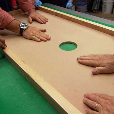 stick the felt to the panel