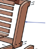 close up on back supports
