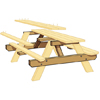picnic bench illustration with just the braces and crosspieces highlighted