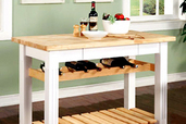 butcher-block kitchen island from Target