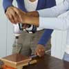 Make a hole for the wire in the top build bird feeder
