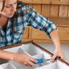 attaching a magnetic catch to inside of cabinet door