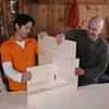 assembling the wine rack