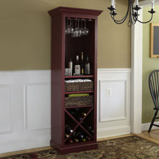 wine rack hutch plans