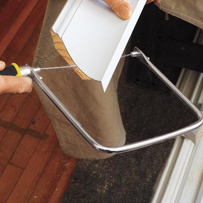 coping miters on the ends of crown molding