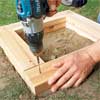 Secure the Courses to make a planter bench