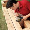 Cut the Planter Opening to make a planter bench