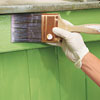 applying faux crackle to a kitchen island