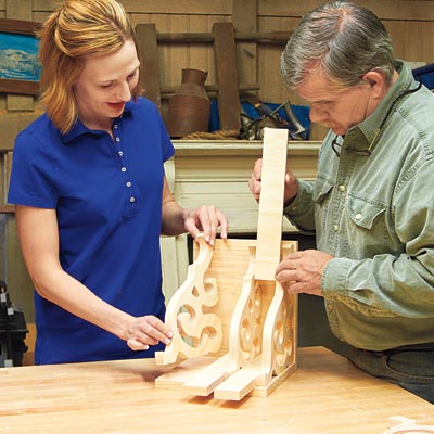 tom silva and reader attaching brackets to magazine file