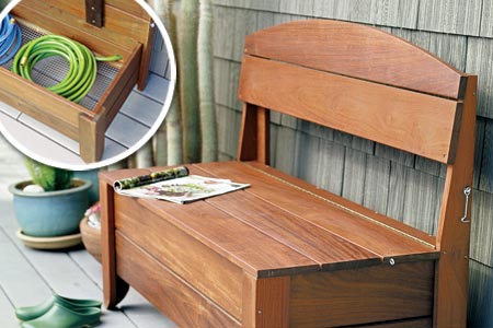 Porch Bench with Storage