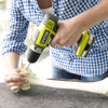 drilling a pilot hole into a fake bone