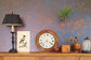 Sponge-painted interior wall