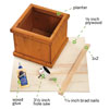 a wine rack made from a planter box