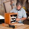 Tom Silva installs the front support strips