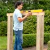 Wrap and Set the Posts to build a garden gate