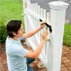 Position the Hinges to build a garden gate