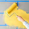 rolling on yellow paint